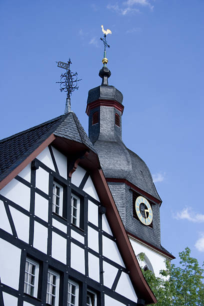 istock Wooded beam houses 119392325