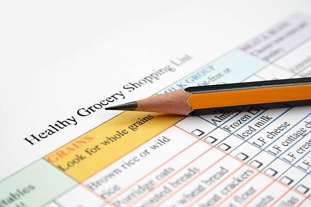 istock Healthy grocery shopping list 119392705