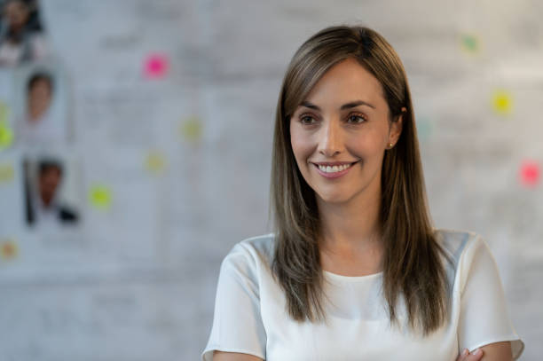 istock Thoughtful business woman working at a creative office 1193929642