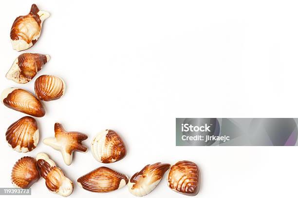 Chocolate Seashells Stock Photo - Download Image Now - Animal Shell, Candy, Carbohydrate - Food Type