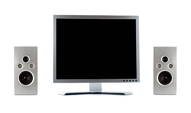 painel de cristal líquido - television high definition television flat liquid crystal display - fotografias e filmes do acervo