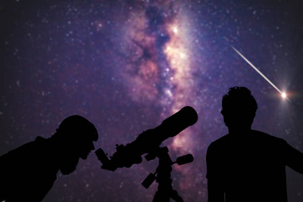 Couple under the Milky way stars. My astronomy work. Couple under the Milky way stars. My astronomy work. stars in your eyes stock pictures, royalty-free photos & images