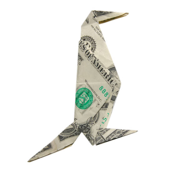 istock Money Origami PENGUIN Bird 1193953827