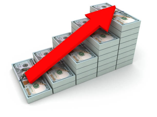 istock Increasing value of US Dollar 1193953894