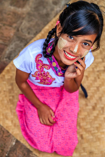 istock Young Burmese girl posing in Bagan 1193955442