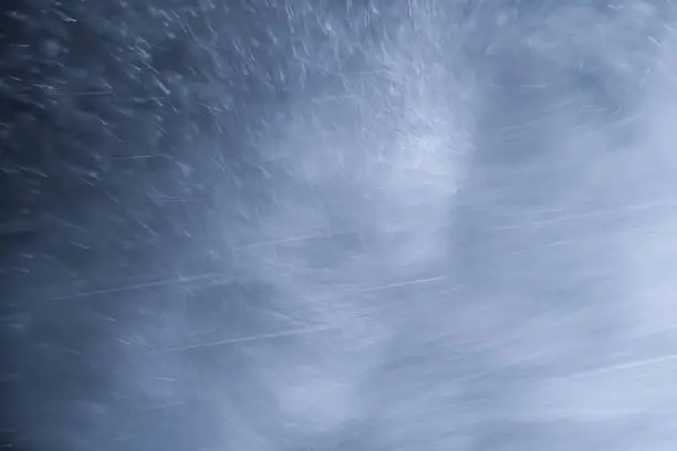 Photo of the texture of snow or rain during a severe storm