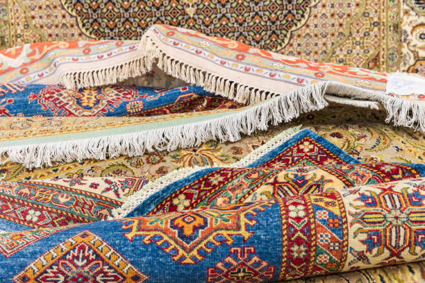 istock Rugs for purchase a at rug and tapestry weaving school 1193961028