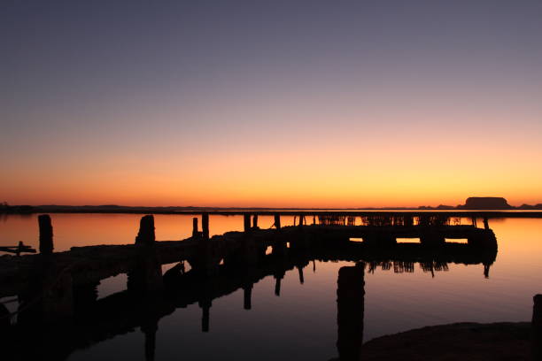 istock Siwa sunset over bridge at Fatnas island 1193964195