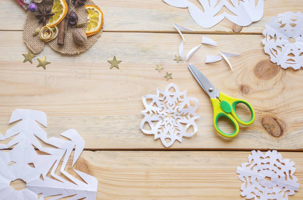 istock homemade snowflakes 1193975054