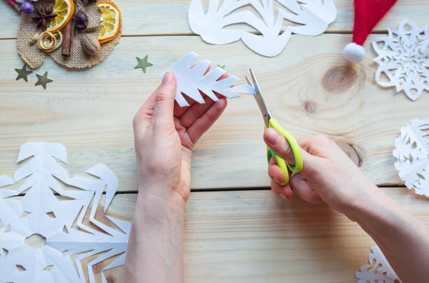 istock homemade snowflakes 1193975061