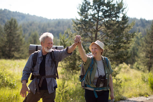 istock Senior Couple Hiking 1193981838