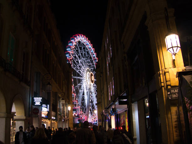 2019/12/14 - Metz, France - Christmas Market in Metz in Place d'Armes. Unidentified people can be seen on the photo.