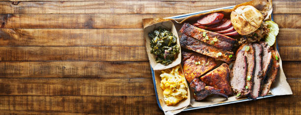 istock texas bbq platter on wooden table 1193986841