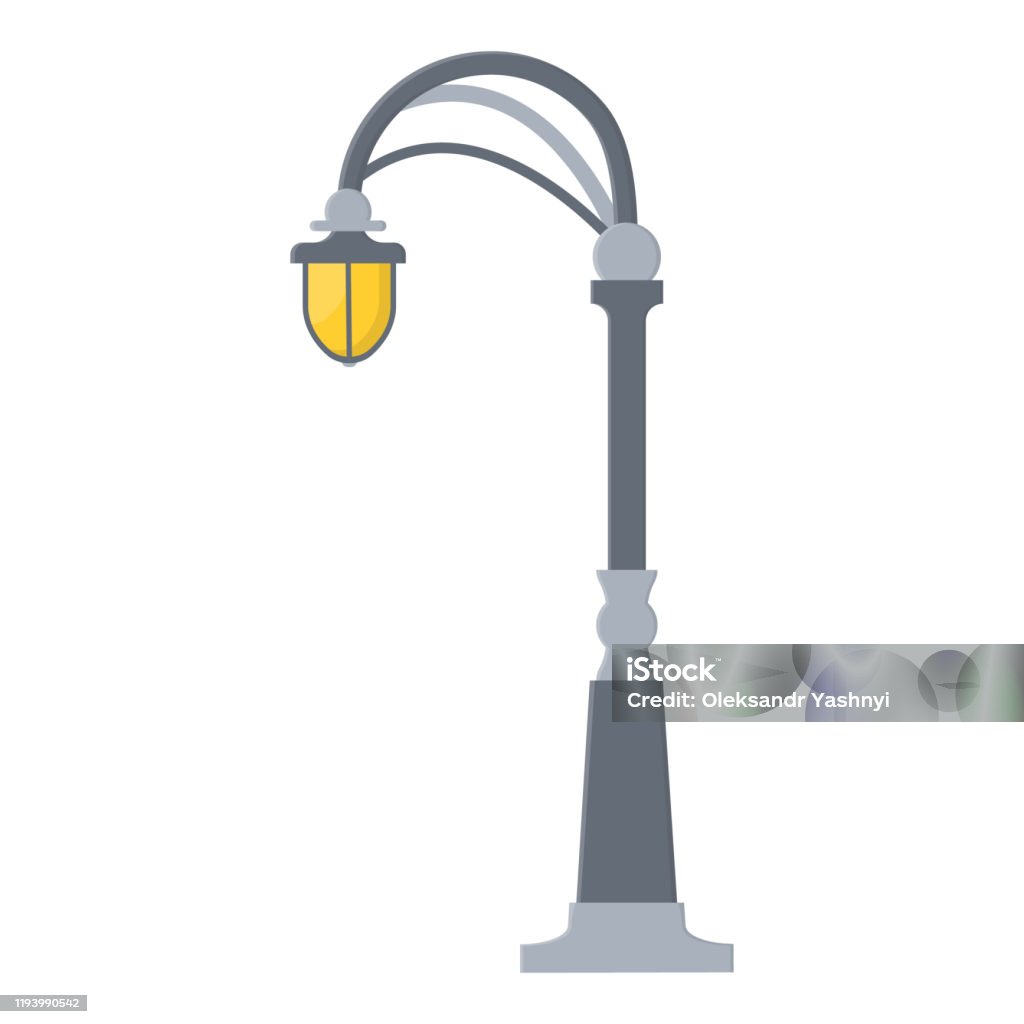 Street Light Cartoon Isolated On White Background Modern And Vintage Street  Light Elements For Landscape Construction Vector Illustration For Any  Design Stock Illustration - Download Image Now - iStock