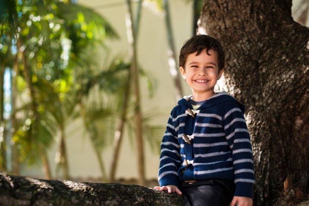 istock Cute boy outdoors 1193994039
