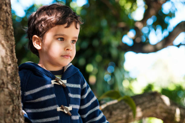 istock Cute boy outdoors 1193994111