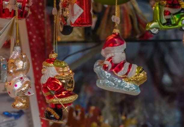 istock Santa Clauses Christmas Tree Decoration 1193994129