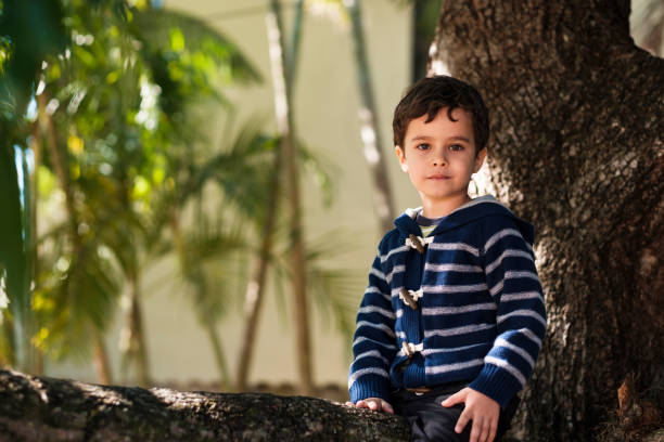 istock Cute boy outdoors 1193994139