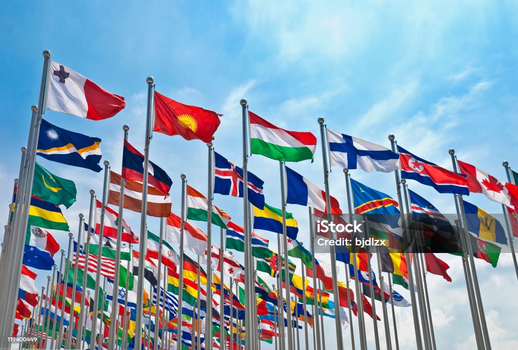 La bandera de cada país. - Foto de stock de Bandera nacional libre de derechos