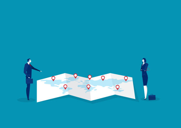 istock business man analysis on paper map for palan Strategy business concept vector 1194011323