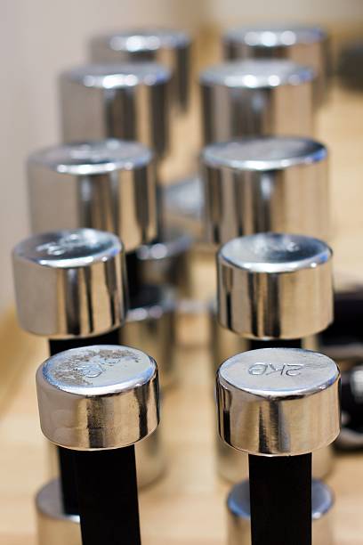 istock Dumbbells Bodybuilding Equipment 119401271