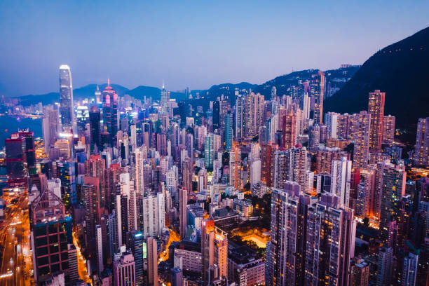 istock View of the Hong Kong at night 1194019049