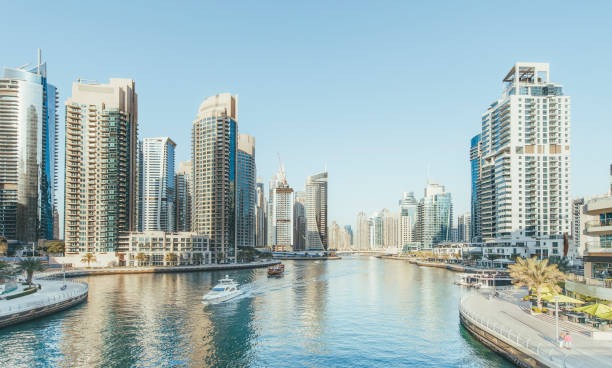 istock Luxury homes at Dubai Marina 1194021046