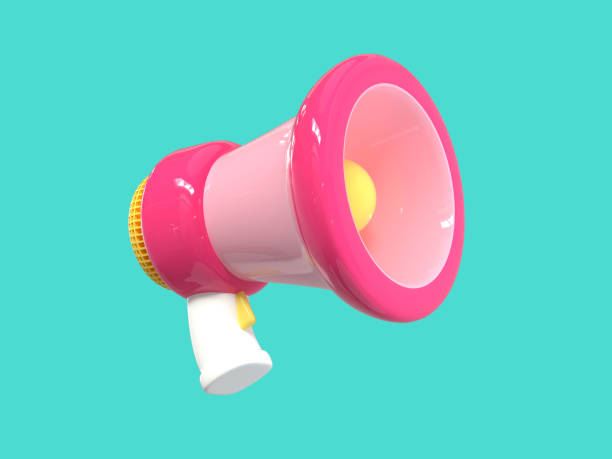 istock pink megaphone bullhorn cartoon style green background 3d render 1194035898