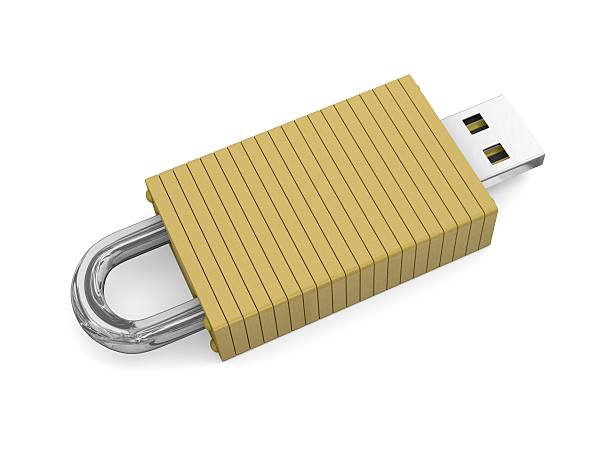 Concept for secure data storage stock photo