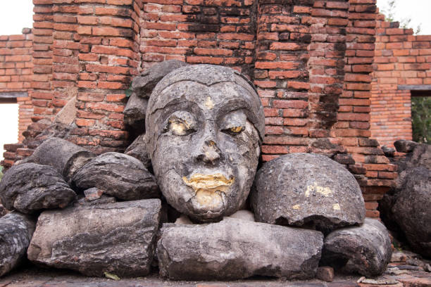 istock old buddha sculpture in history castle 1194045591