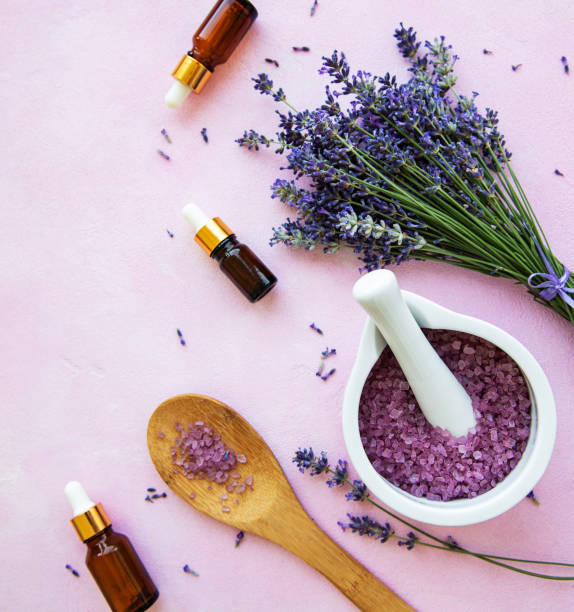 istock flat lay composition with lavender flowers and natural cosmetic 1194045685