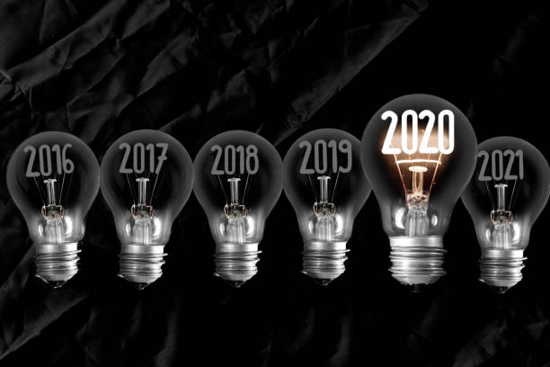 istock Light Bulbs with New Year 2020 1194048835