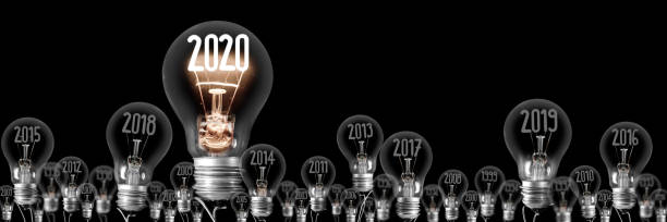 istock Light Bulbs with New Year 2020 1194048845