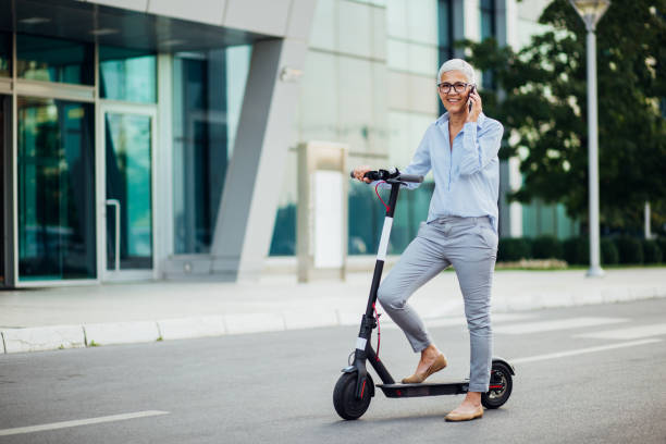 istock Older lady talking on the phone 1194048958