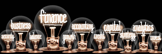 istock Light Bulbs with Finance Concept 1194048964