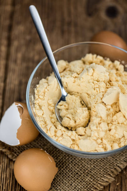 istock Portion of Powdered Eggs as detailed close-up shot; selective focus 1194052773