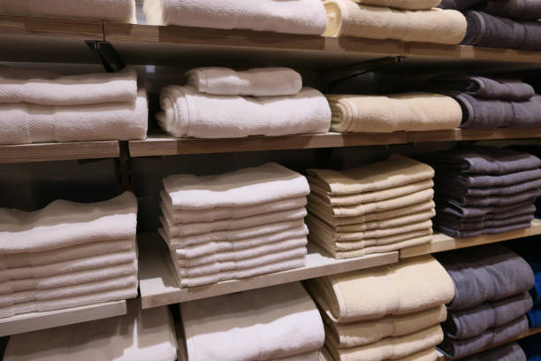 istock Towels on the shelves 1194062779