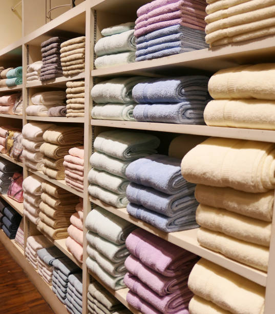 istock Towels on the shelves 1194062780