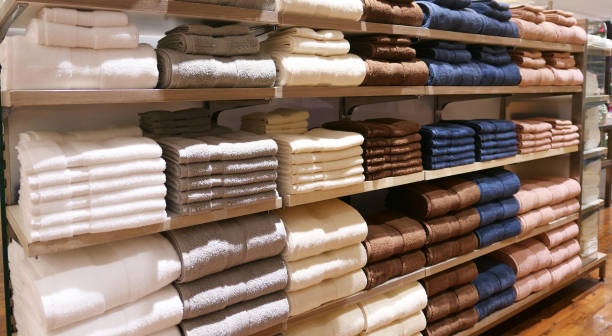 istock Towels on the shelves 1194063301