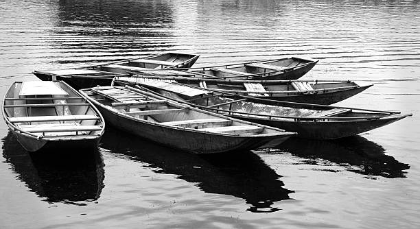 istock Wooden  row boats 119406713