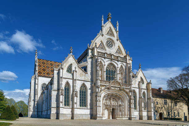 monastero reale di brou, bourg-en-bresse, francia - bresse foto e immagini stock