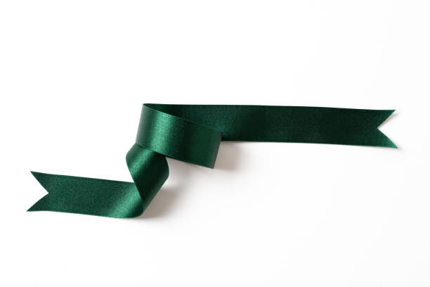 istock green banners ribbons label on white background 1194077459