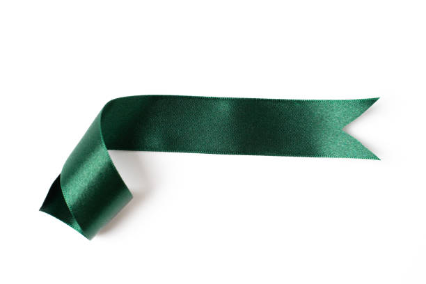 istock green banners ribbons label on white background 1194077484