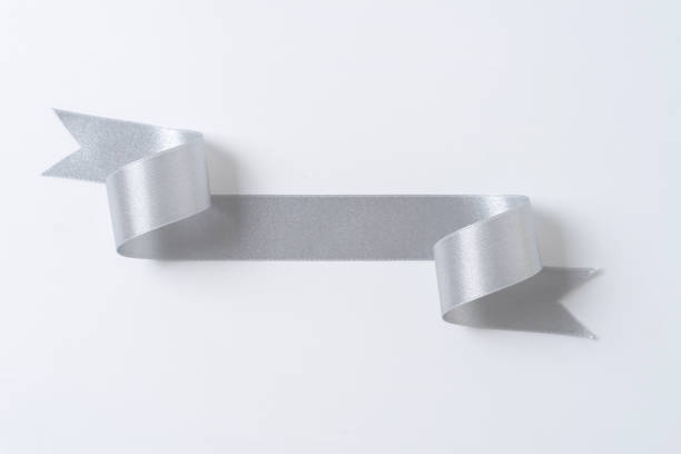istock silver banners ribbons label on white background 1194078015