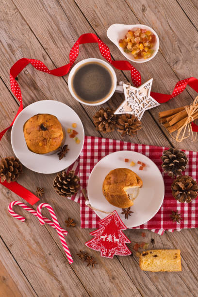 istock Panettone, italian christmas cake . 1194078019