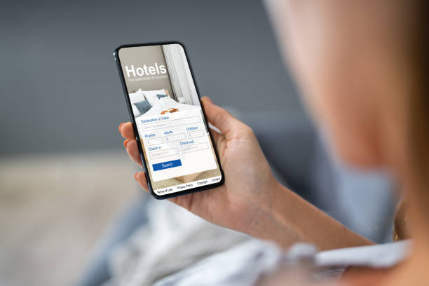 istock Person Searching Online Low Prices Hotels 1194078035