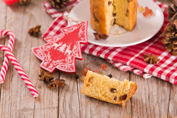 istock Panettone, italian christmas cake . 1194078039