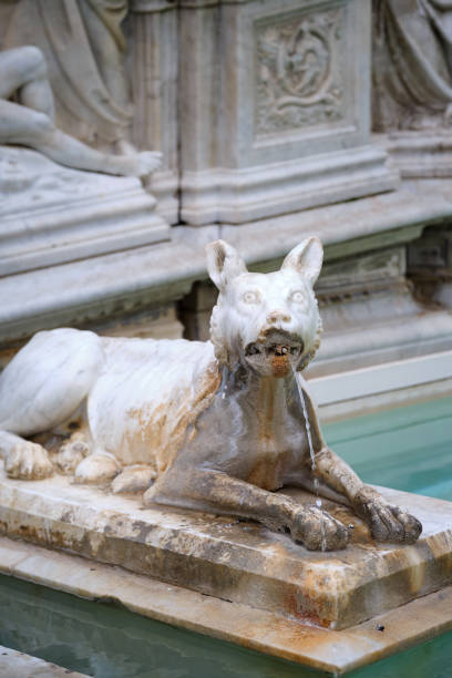 istock Bas relief from public fountain in Piazza del Campo, Siena 1194085774