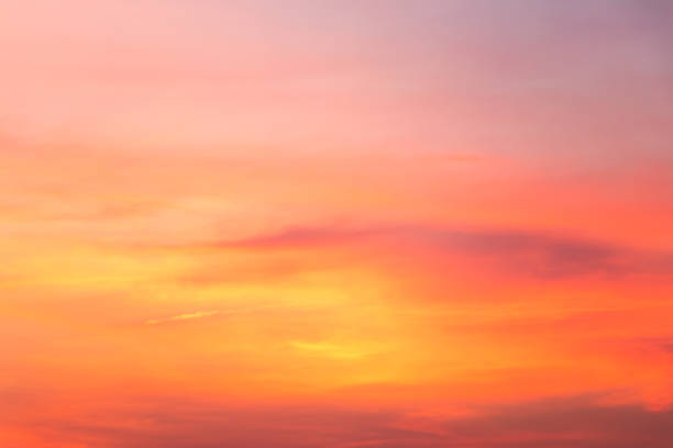 istock Beautiful color light sky with cloud background from sunset 1194086347