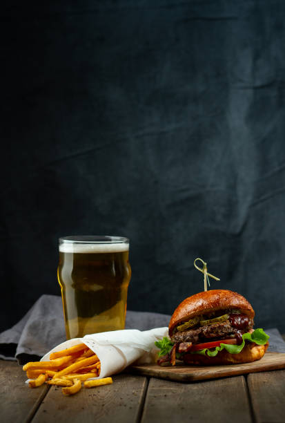 istock Burger with fries 1194095462